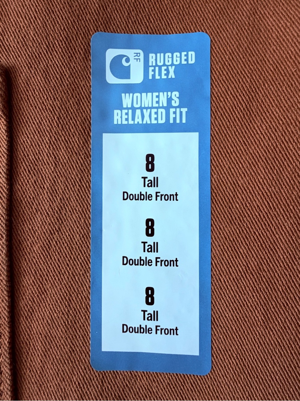 Carhartt Women's Rugged Flex Relax Fit Twill double knee work pants size 8 tall - Picture 3 of 7